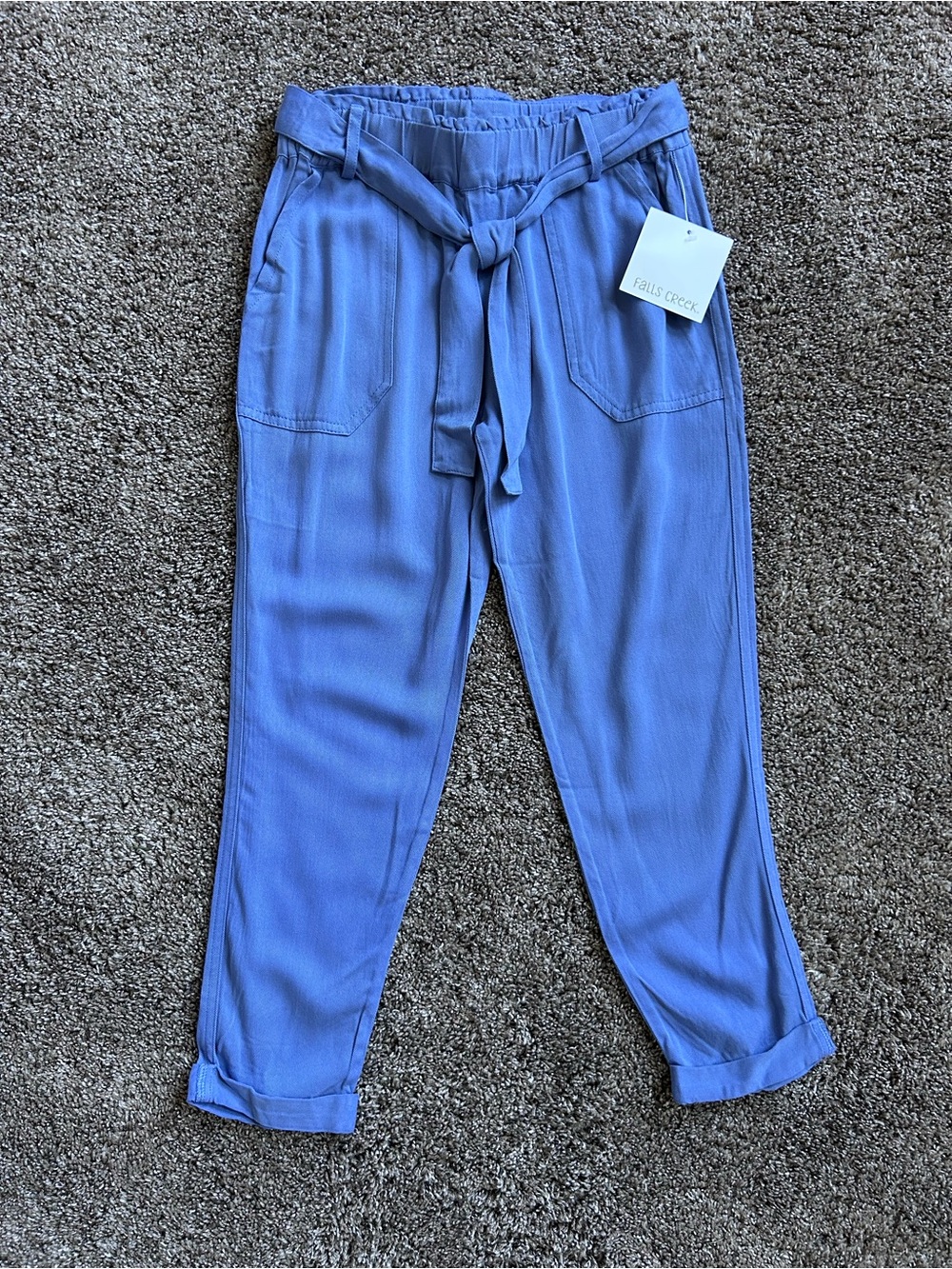 NWT Periwinkle Tie-Waist Paperbag Pants Size S (6/6x)
